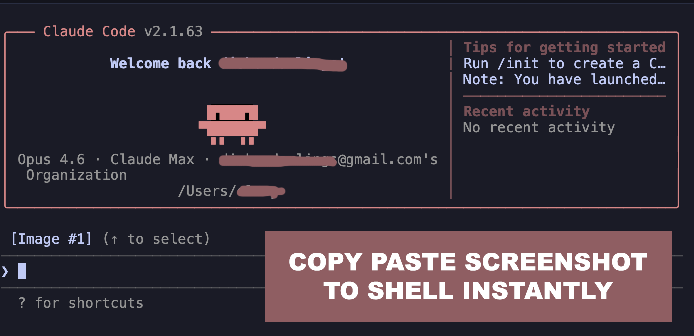 Copy paste screenshot to shell instantly with CopyCut